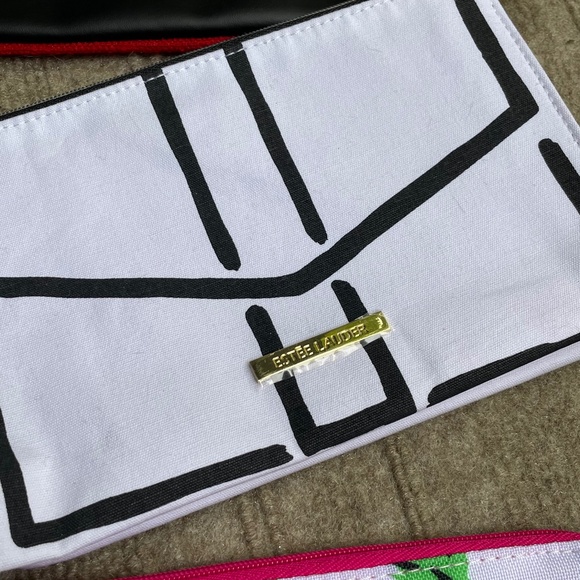 Bundle of 3 Sephora / Estee Lauder / Clinque Makeup Zip Travel Cosmetic Bags - Picture 3 of 6